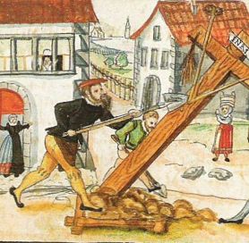 Reformation image of cross being pulled down