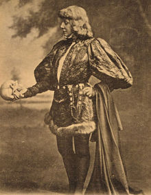 Hamlet holding a skull