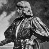 Sarah Bernhardt playing Hamlet
