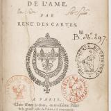 Cover page of Descartes On the Passions